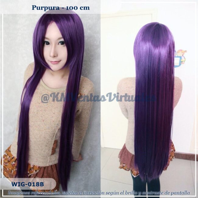 peluca larga athena morado (wig 018b)