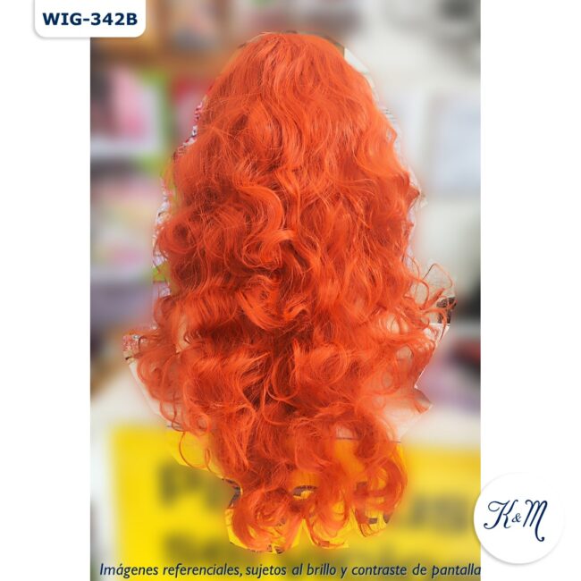 peluca mediana mérida naranja (wig 342b)