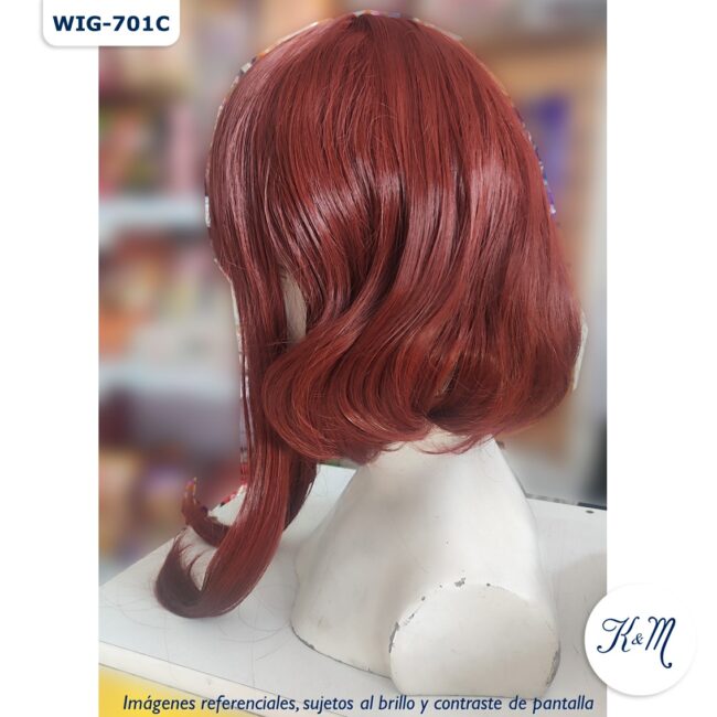 peluca mediana ochako marron (wig 701c)