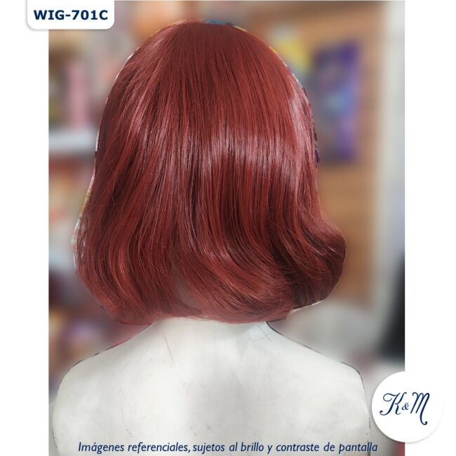 peluca mediana ochako marron (wig 701c)