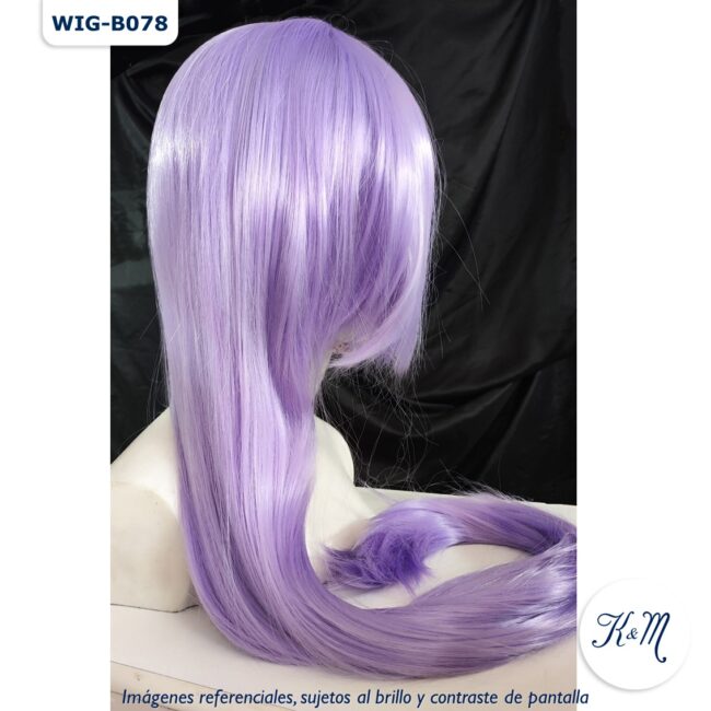 peluca larga kanekalon morado (wig b078)