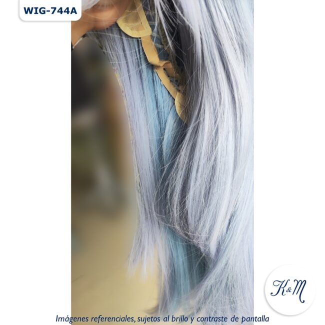 peluca larga reina morado (wig 744a)