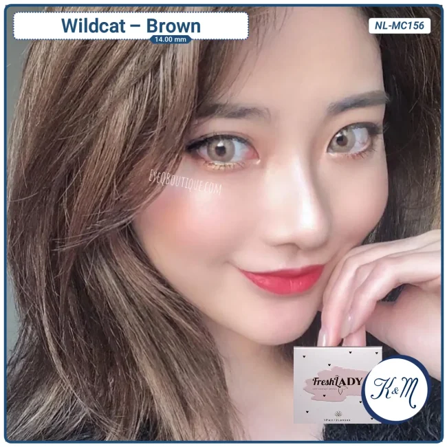 Pupilente FreshLady Wildcat Brown