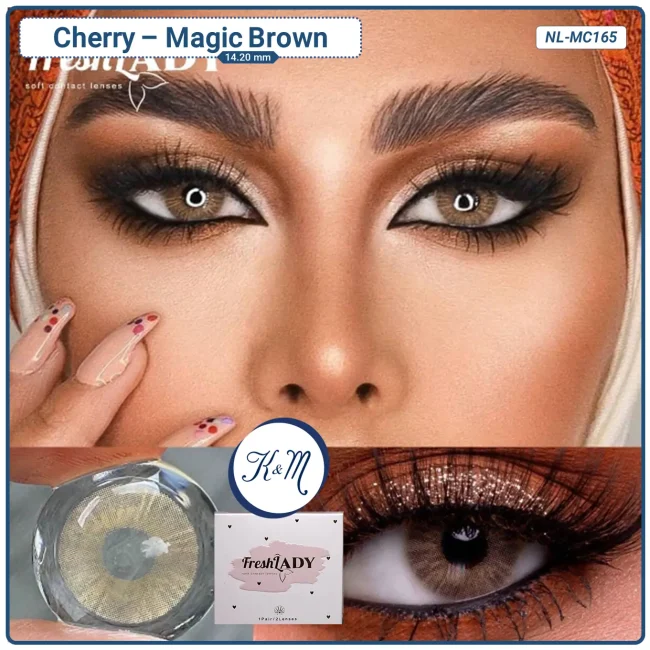 Pupilente FreshLady Cherry Magic Brown