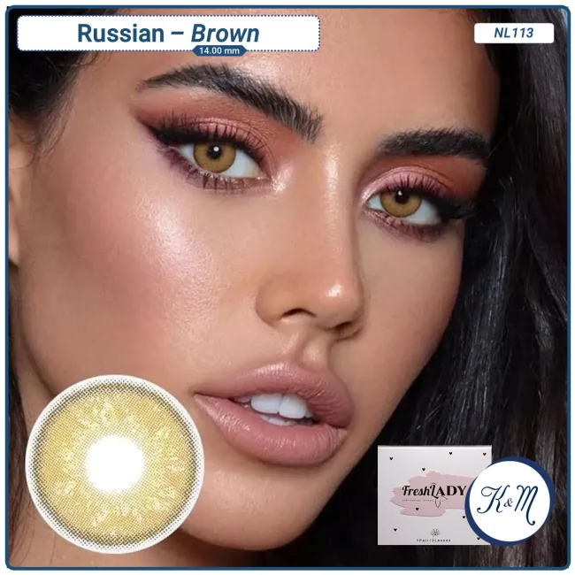 Pupilente FreshLady Russian Brown